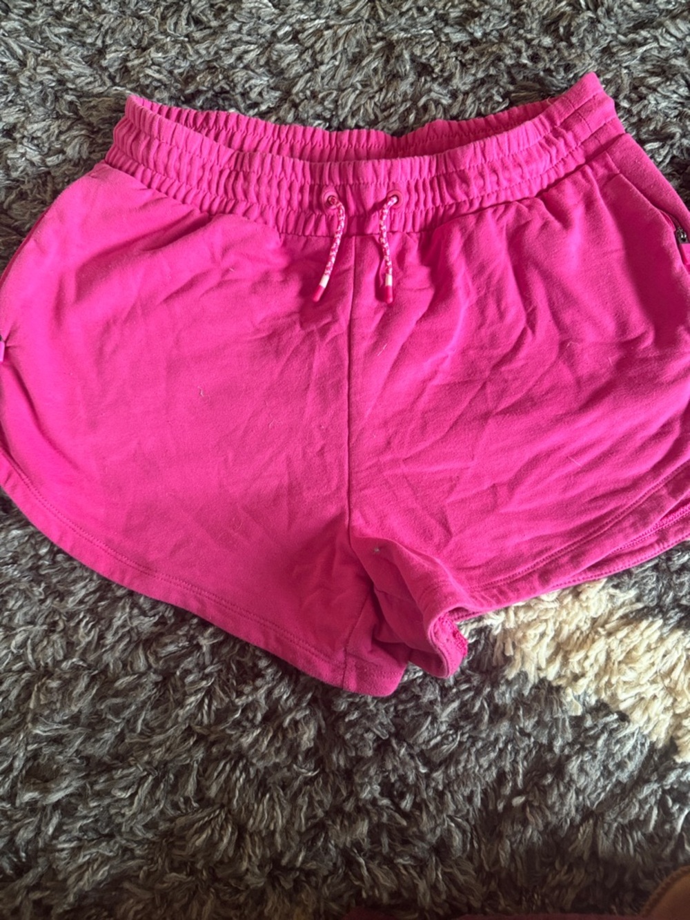 Athleta Hot Pink Elastic Waist Athletic Shorts